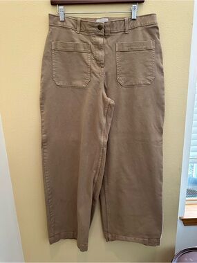 Caslon Women’s Straight-Leg Chinos in Light Brown